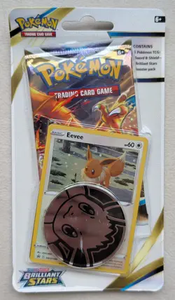 Pokemon TCG: Brilliant Stars Checklane Blister (x4) - Eevee and Flapple Promos - Image 5