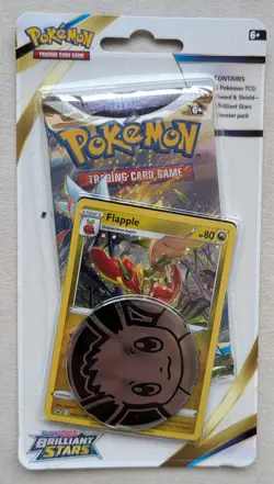 Pokemon TCG: Brilliant Stars Checklane Blister (x4) - Eevee and Flapple Promos - Image 3