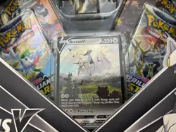 Damaged Pokemon TCG Arceus V Figure Collection Box Sealed New - Image 2