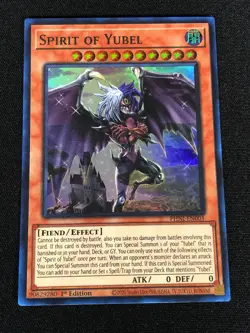 Yugioh Spirit of Yubel PHNI-EN001 1st Super (NM) - Image 1