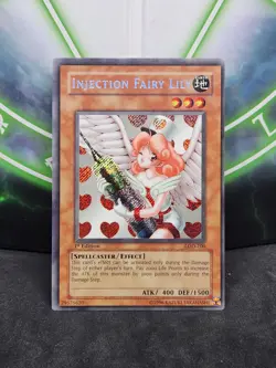 Yugioh Injection Fairy Lily LOD-100 Secret Rare 1st Edition LP - Image 1