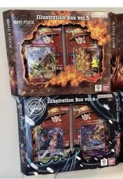 One Piece TCG Illustration Box Vol 5 and Vol 6 BUNDLE SEALED Ships Today (2) - Image 1