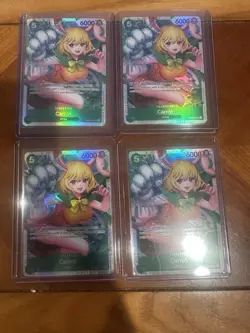 One Piece CCG Carrot Two Legends OP08-023 SR Lot Of 4 Playset - Image 1