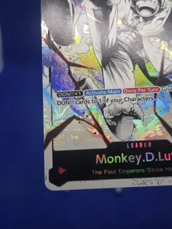 One Piece Starter Deck EX: Gear 5 Monkey D Luffy ST21-001 Parallel Leader NM - Image 5