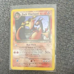Pokemon Dark Charizard Team Rocket 4/82 Holo Rare 80 HP Nintendo Card - Image 1