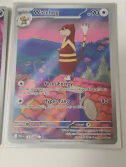 Pokemon Sealed Promo/Watchog Illustration Rare/Full Art Holo Cards - Image 3
