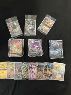 Lot of 136 Pokemon Cards V / VMAX / VSTAR / Rainbows / Rares Modern Collection - Image 1