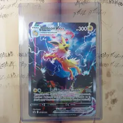 Jolteon VMAX SWSH184 Black Star Promo Holo NM JUMBO Pokemon Card English - Image 4