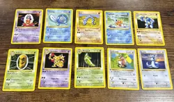 Pokemon First Edition Card Lot - 10 Cards - Lot 2 - Image 1