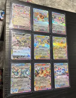 9 Card Eeveelution EX Complete Set NM Prismatic Evolutions Umbreon Eevee English - Image 1