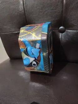 2014 POKEMON TRADING CARD TIN BLASTOISE ON FRONT - TIN EMPTY - Image 4