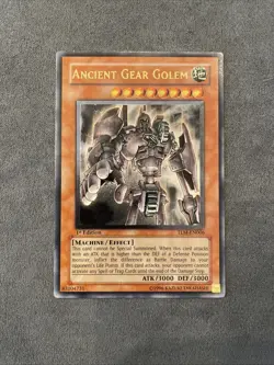 Yugioh Ancient Gear Golem 1st Ed Ultimate Rare (TLM-EN006) VLP, Beautiful Card! - Image 1