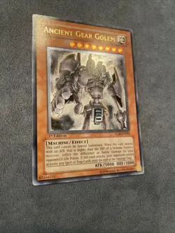 Yugioh Ancient Gear Golem 1st Ed Ultimate Rare (TLM-EN006) VLP, Beautiful Card! - Image 2