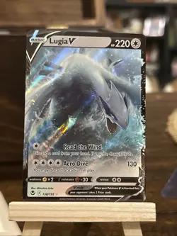 Pokemon Lugia v TCG Silver Tempest Holo Ultra Rare Card 138/195 NM/M Condition - Image 1