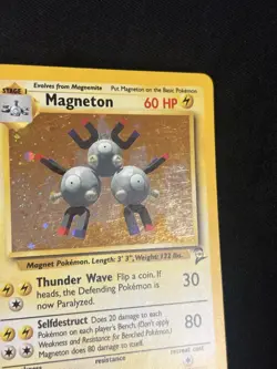 Magneton 9/130 Holo Rare Base Set 2 Pokemon Card - Image 2