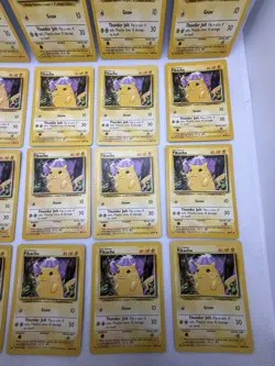 Pikachu Base Set Yellow Cheeks Vintage 58/102 Lot of 16 WOTC Pokemon Card (16) - Image 4