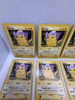 Pikachu Base Set Yellow Cheeks Vintage 58/102 Lot of 16 WOTC Pokemon Card (16) - Image 5