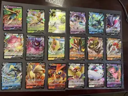 Pokemon Cards Lot 1 - V Holo Set of 18 Cards NM TCG Mew Ninetales Tracked Ship - Image 2