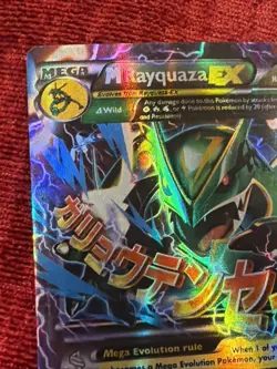 Pokemon Mega M Rayquaza EX Roaring Skies Ultra Rare Holo Card 61/108 Full Art - Image 4