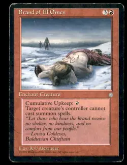 Brand of Ill Omen LP Light Play Ice Age MTG [5981] - Image 1