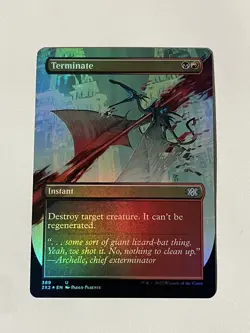 Terminate - Foil - Borderless Double Masters 2022 MTG Magic - Image 2