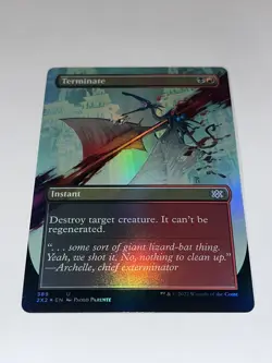 Terminate - Foil - Borderless Double Masters 2022 MTG Magic - Image 3