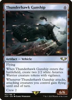 Thunderhawk Gunship - Surge Foil Warhammer 40,000 NM MTG - Image 1