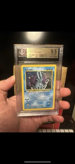 2001 Neo Revelation Suicune Holo 1st Edition BGS 9.5 Quad True Gem Double Holo - Image 1