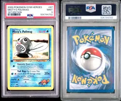 Misty's Poliwag - 1st Edition - 87/132 Gym Heroes - Pokemon TCG - PSA 9 MINT - Image 3
