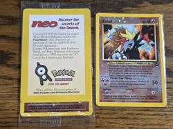 Pokemon Wotc Black Star Promo #34 Sealed ENTEI + open #34Entei,,,not played - Image 1