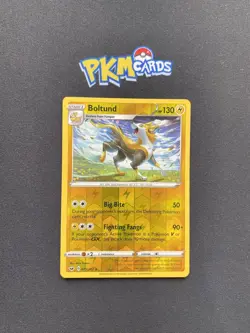 Pokemon TCG Boltund Sword & Shield Base Set 075/202 Reverse Holo Rare LP. - Image 1