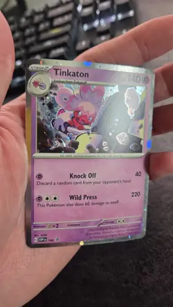 Tinkaton Galaxy HD Swirl Black Star Promos Pokemon SVP 140 - Image 1