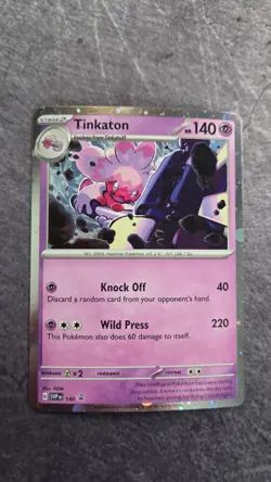 Tinkaton Galaxy HD Swirl Black Star Promos Pokemon SVP 140 - Image 2