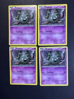 4x Pokemon Trubbish - 65/135 - BW Plasma Storm Tool Drop - Playset NM - Image 1