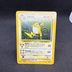Pokemon TCG Raichu Unlimited Base Set 14/102 Holo Rare 80 - NM - Image 1