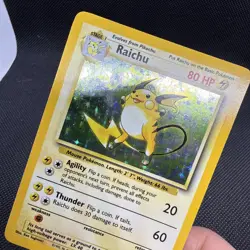 Pokemon TCG Raichu Unlimited Base Set 14/102 Holo Rare 80 - NM - Image 2
