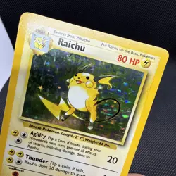 Pokemon TCG Raichu Unlimited Base Set 14/102 Holo Rare 80 - NM - Image 4