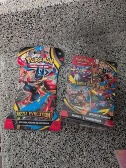 Pokemon Tcg Mega Evolution Booster Bundle Sealed 6 Packs Plus 1 - Image 1