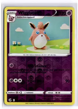 Wigglytuff 111/264 Reverse Holo Pokemon SWSH08: Fusion Strike NM - Image 1