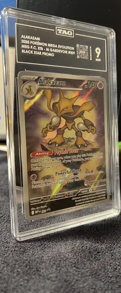 Alakazam 009 Pokemon Center Stamped Black Star Promo Mega Evolution TAG 9 - Image 3