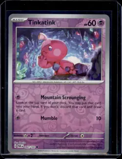 Tinkatink 082/182 Reverse Holo SV04: Paradox Rift Pokemon TCG NM+ - Image 1