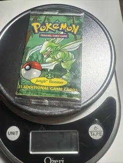 1999 Pokemon Jungle Booster Pack Scyther Sealed 21G - Image 1