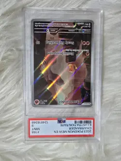 2023 Pokemon Mew EN Charmander Illustration Rare #168/165, PSA MINT 9 - Image 1