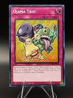 Yu-Gi-Oh! Ojama Trio BLMM-EN010 (chibi) Secret Rare 1st Ed *Pack Fresh* - Image 2
