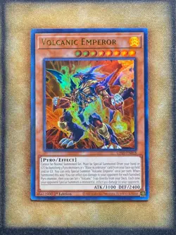 Yugioh Volcanic Emperor LD10-EN018 Ultra Rare 1st Ed NM - Image 1
