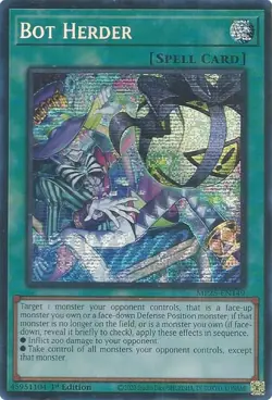 Yugioh! Bot Herder - MP25-EN149 - Prismatic Secret Rare - 1st Edition Near Mint, - Image 1