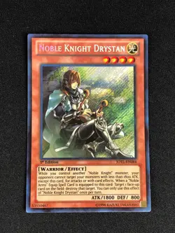 YUGIOH NOBLE KNIGHT DRYSTAN JOTL-EN084 1ST SECRET - Image 1