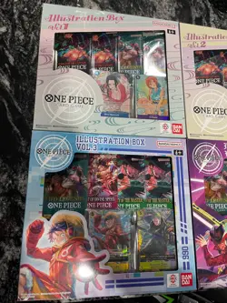 ONE PIECE Illustration Box 1-4 Sealed Boa Nami Luffy Zoro promo card Ban Dai - Image 2