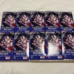 One Piece TCG The Azure Seas Seven (10) Sleeved Booster Packs IN HAND+English - Image 5