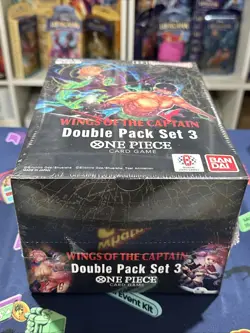 One Piece Wings Of The Captain 8 Double Booster Packs DP03 *SEALED* Display Case - Image 1